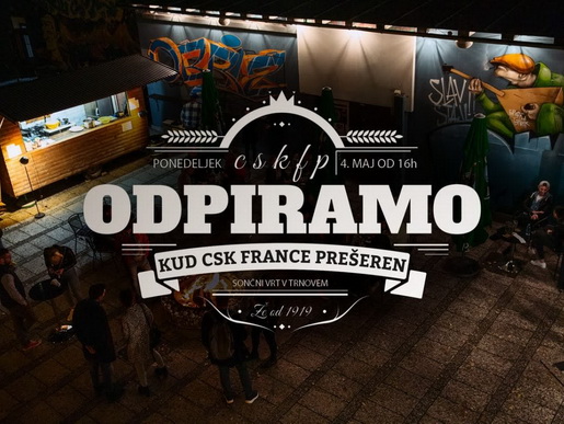 KUD CSK France Prešeren v ponedeljek znova odpira svoja vrata. (FOTO: CSK FP)