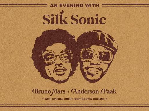 Naslovnica albuma 'An Evening With Silk Sonic'.